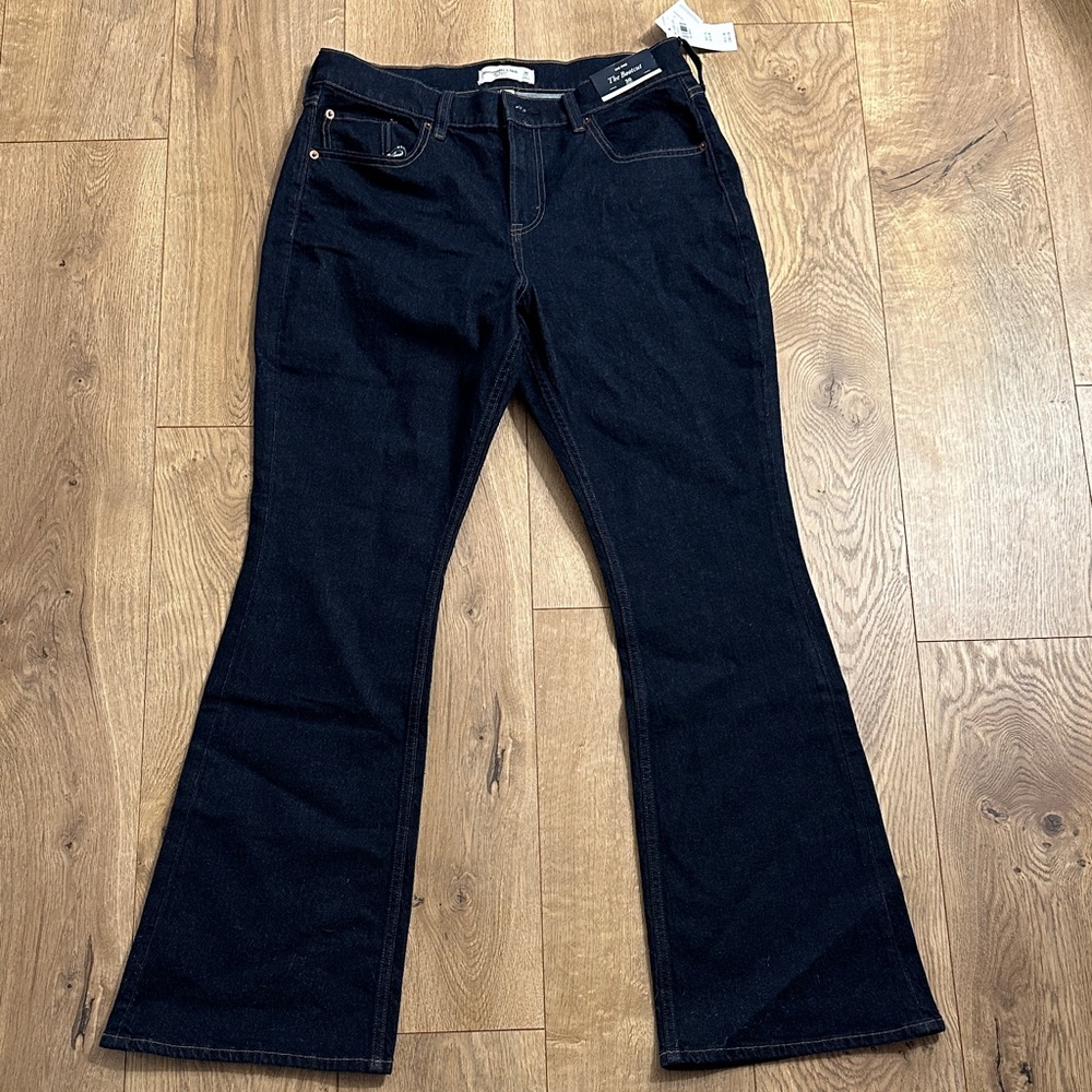 Abercrombie & Fitch Dark Indigo Flare Jeans